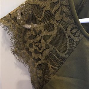 JCrew lace sleeve top. Size 10. NWT